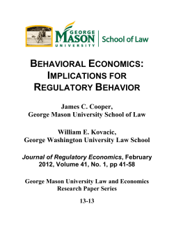 behavioral economics: implications for
