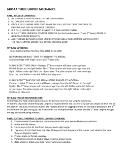 THREE MAN UMPIRE MECHANICS