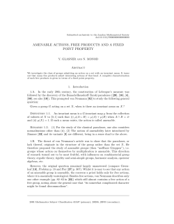 amenable actions, free products and a fixed point property