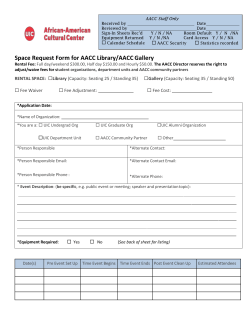 AACC Space Request Form - African