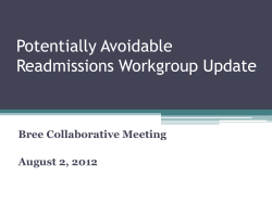 Readmissions Presentation