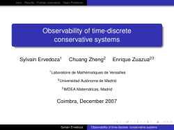 Observability of time-discrete conservative systems