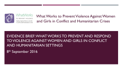 document  - What Works to Prevent Violence