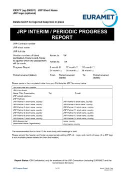 EMRP-template (document) - European Metrology Research