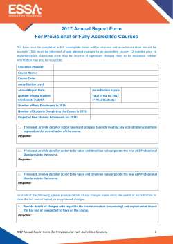 Annual Report Form template