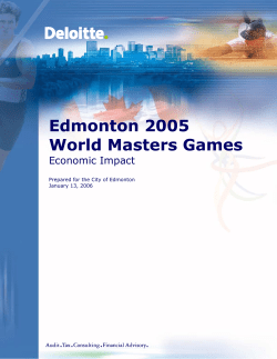 Edmonton 2005 World Masters Games
