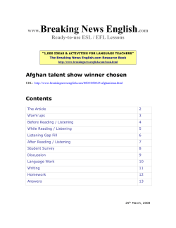 Afghan talent show winner chosen