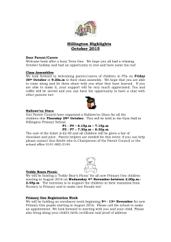 Hillington Highlights October 2015