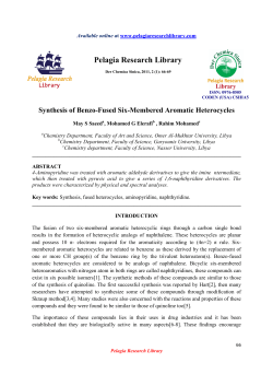 Synthesis of Benzo-Fused Six-Membered Aromatic