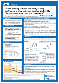 Communicating induced seismicity of deep geothermal energy and