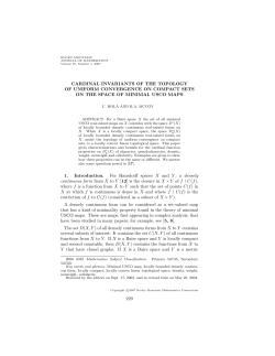 CARDINAL INVARIANTS OF THE TOPOLOGY OF