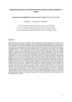 Individual preference for the alternative fuel vehicles and