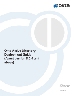 Okta IWA Web Application Installation