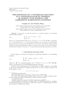 The existence of a nontrivial solution to a nonlinear elliptic problem of