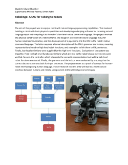 Robolingo: A CNL for Talking to Robots