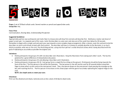 Props: A set of 20 Back to Back cards. Several markers or pencils