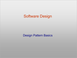 Design Pattern Basics