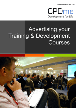 CPDme Advertising Costs 2013