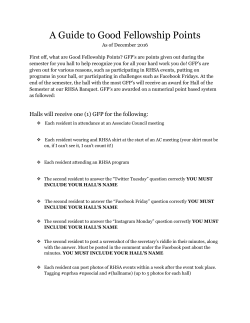 GFP Packet - SUNY New Paltz