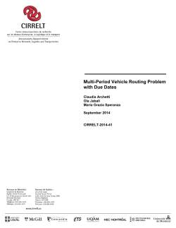 Multi-Period Vehicle Routing Problem with Due Dates