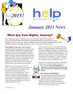 January 2015 News