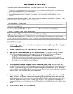 Board Action Form - 4016 Instruction and Grade Grievances