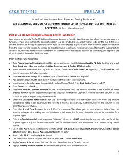 Part 1: Do-Re-Me Bilingual Learning Center Fundraiser