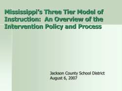 Teacher Support Teams - Jackson County School District