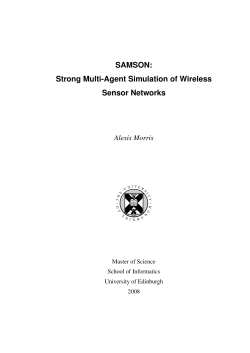 SAMSON: Strong Multi-Agent Simulation of Wireless Sensor Networks