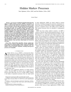 Hidden markov processes