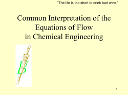 6.1. Fluid flow in pipes