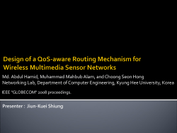 Design of a QoS-aware Routing Mechanism for Wireless Multimedia