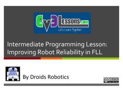 Intermediate Programming Lesson: Improving