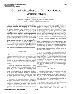 Optimal Allocation of a Divisible Good to Strategic Buyers