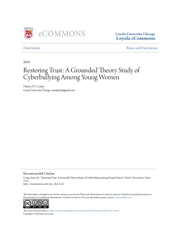 A Grounded Theory Study of Cyberbullying Among Young Women