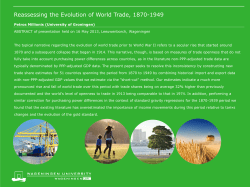 Reassessing the Evolution of World Trade, 1870-1949