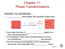 Chapter 10: Phase Transformations