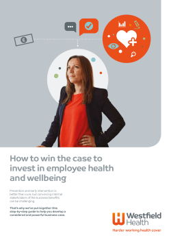 How to win the case to invest in employee health and wellbeing
