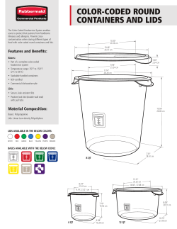 color-coded round containers and lids