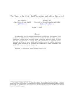 The Trend is the Cycle: Job Polarization and Jobless Recoveries