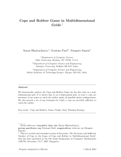 Cops and Robber Game in Multidimensional Grids