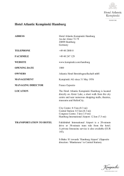 Hotel Atlantic Kempinski Hamburg