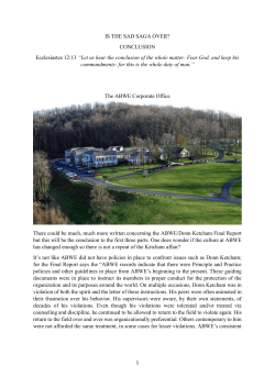 IS THE SAD SAGA OVER? CONCLUSION Ecclesiastes 12:13 “Let