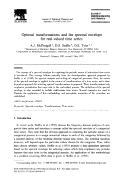 Optimal transformations and the spectral envelope for real