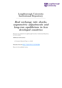 Real exchange rate shocks, asymmetric adjustments and long