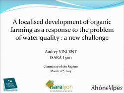 Ms Audrey Vincent, ISARA Lyon, A localised development of organic