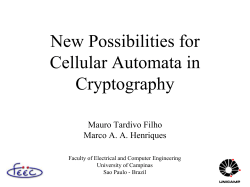 New Possibilities for Cellular Automata in Cryptography