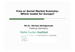 Free or Social Market Economy: Which model for