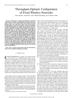 Throughput-Optimal Configuration of Fixed Wireless Networks