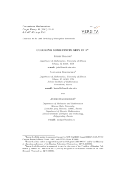 COLORING SOME FINITE SETS IN Rn